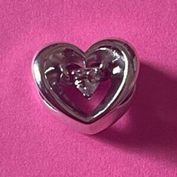 Pandora Radiant Heart & Floating Stone Charm - Picture 3 of 5